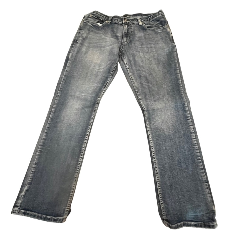 Flypaper Jeans Mens 34x32 Straight Leg Medium Wash Blue Denim Pants
